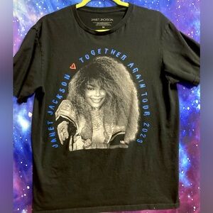 Janet Jackson Together Again 2023 Concert Tour T-shirt Size M
